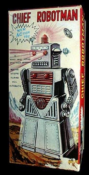 Robot Ancien Ha Ha Toys – Chief Robotman – Avec Boîte – Fonctionne (piles, Son)