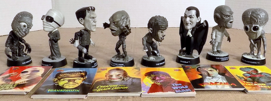 Sideshow Movie Monsters figurines and Topps Universal Studios collector cards